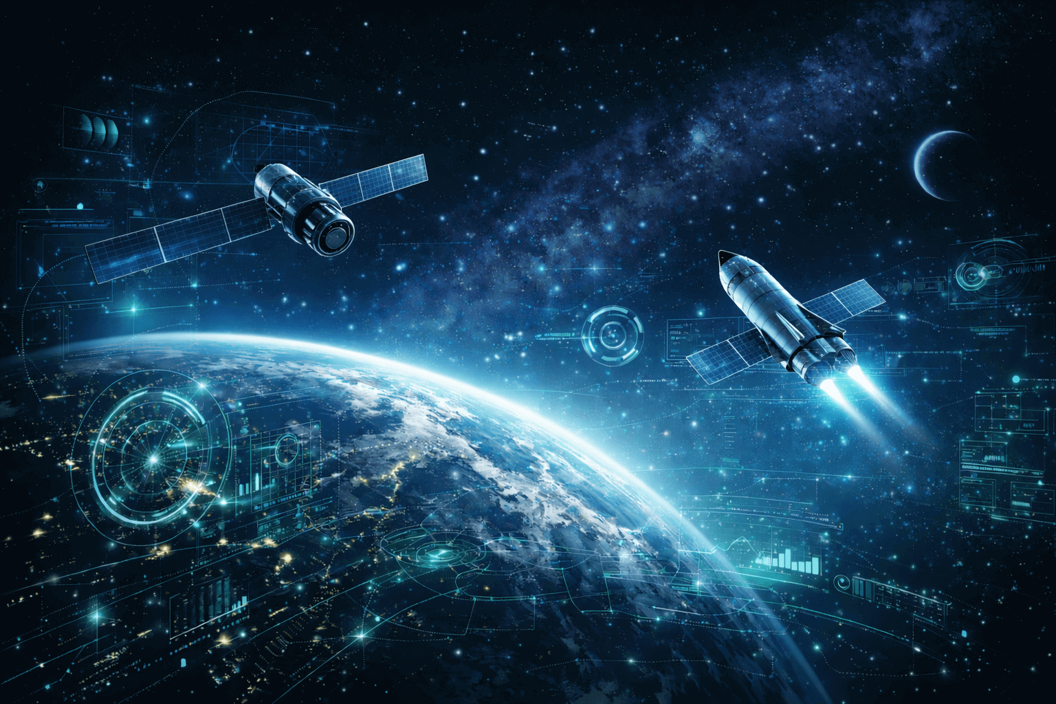 Space technology and satellite systems